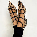 Bridget | Heeled Shoes with Leopard Strap