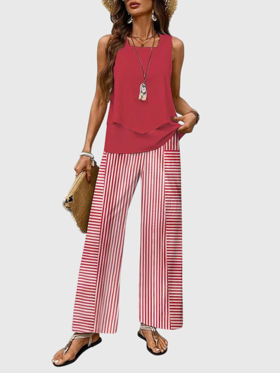 Brenda Elegant Summer Two-Piece Set