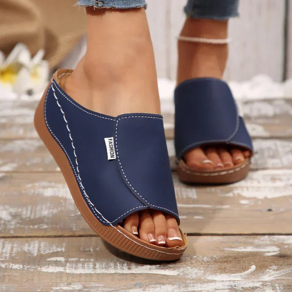 Ella | Slip-On Platform Sandals