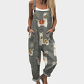 Comfortable Printed Overall | Gray