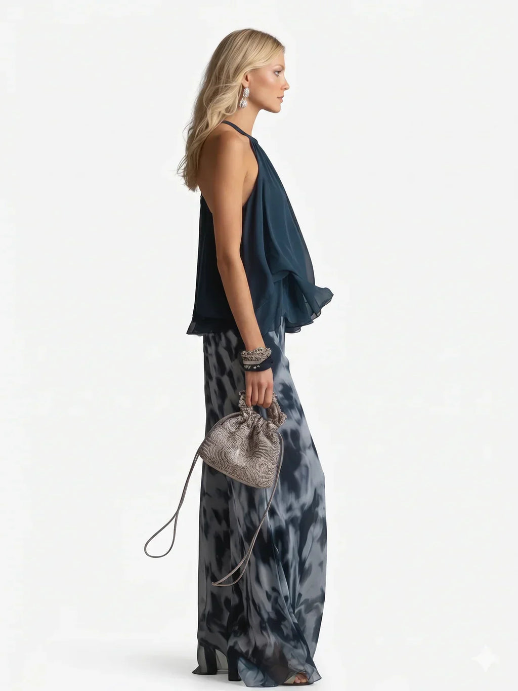 Celeste | Elegant Chiffon Set
