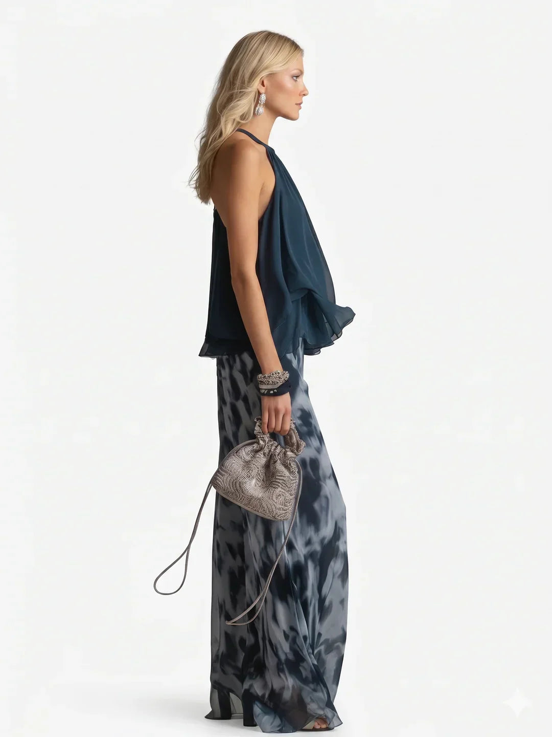 Celeste | Elegant Chiffon Set