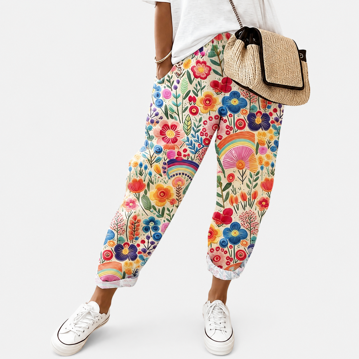 Rainbow | Garden Print Pants
