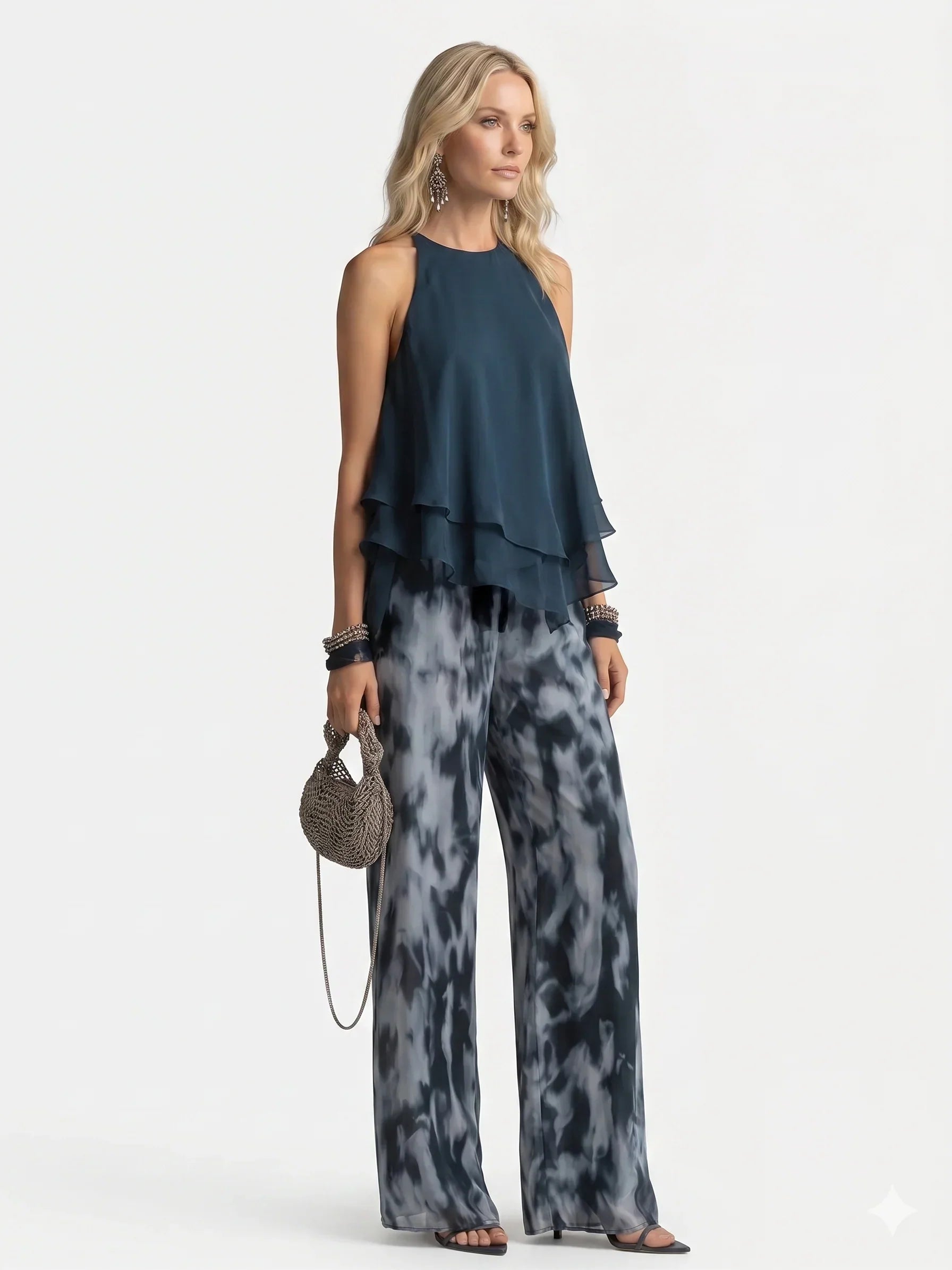 Celeste | Elegant Chiffon Set
