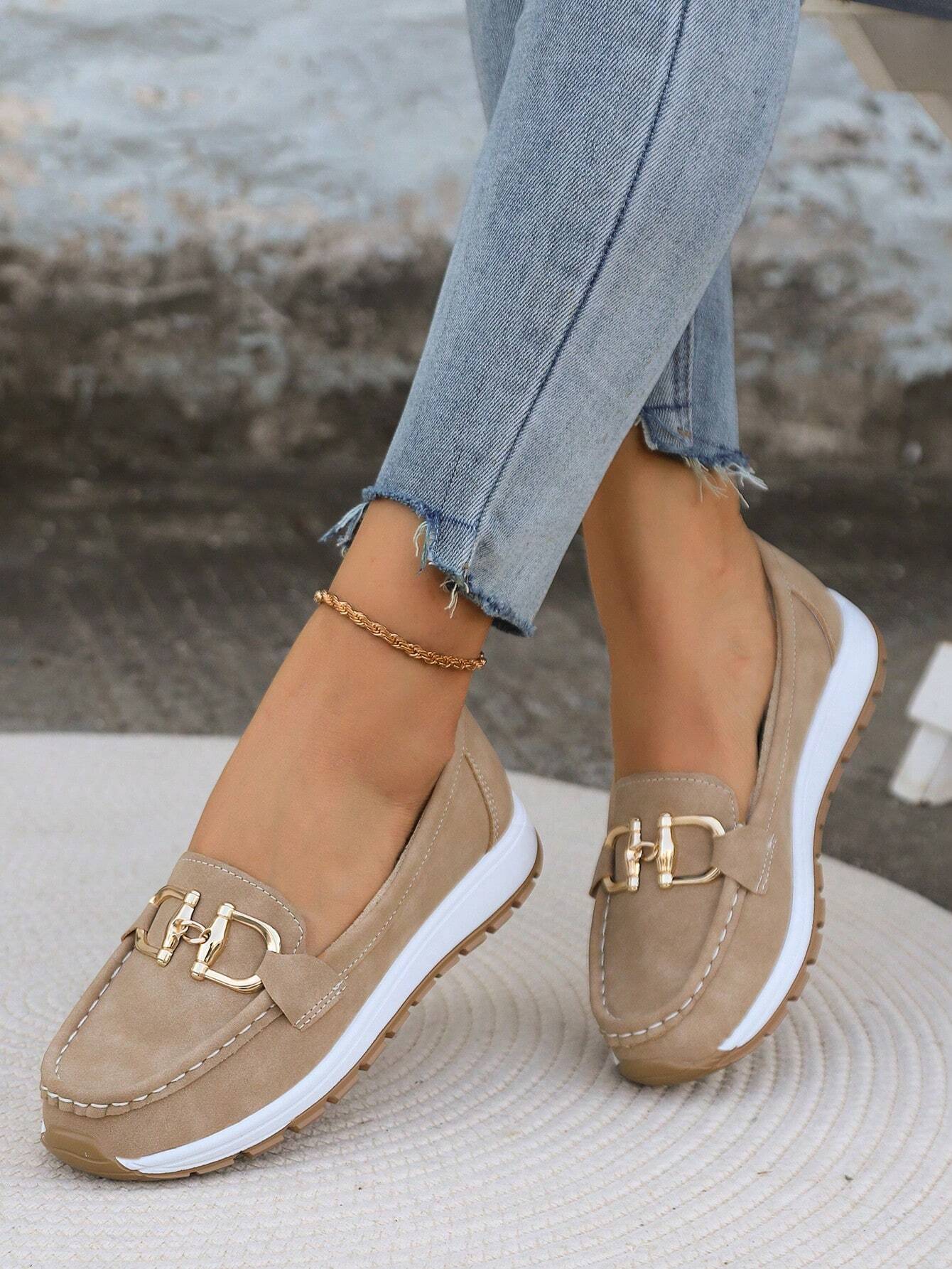 Elly | Chic Buckle Loafers
