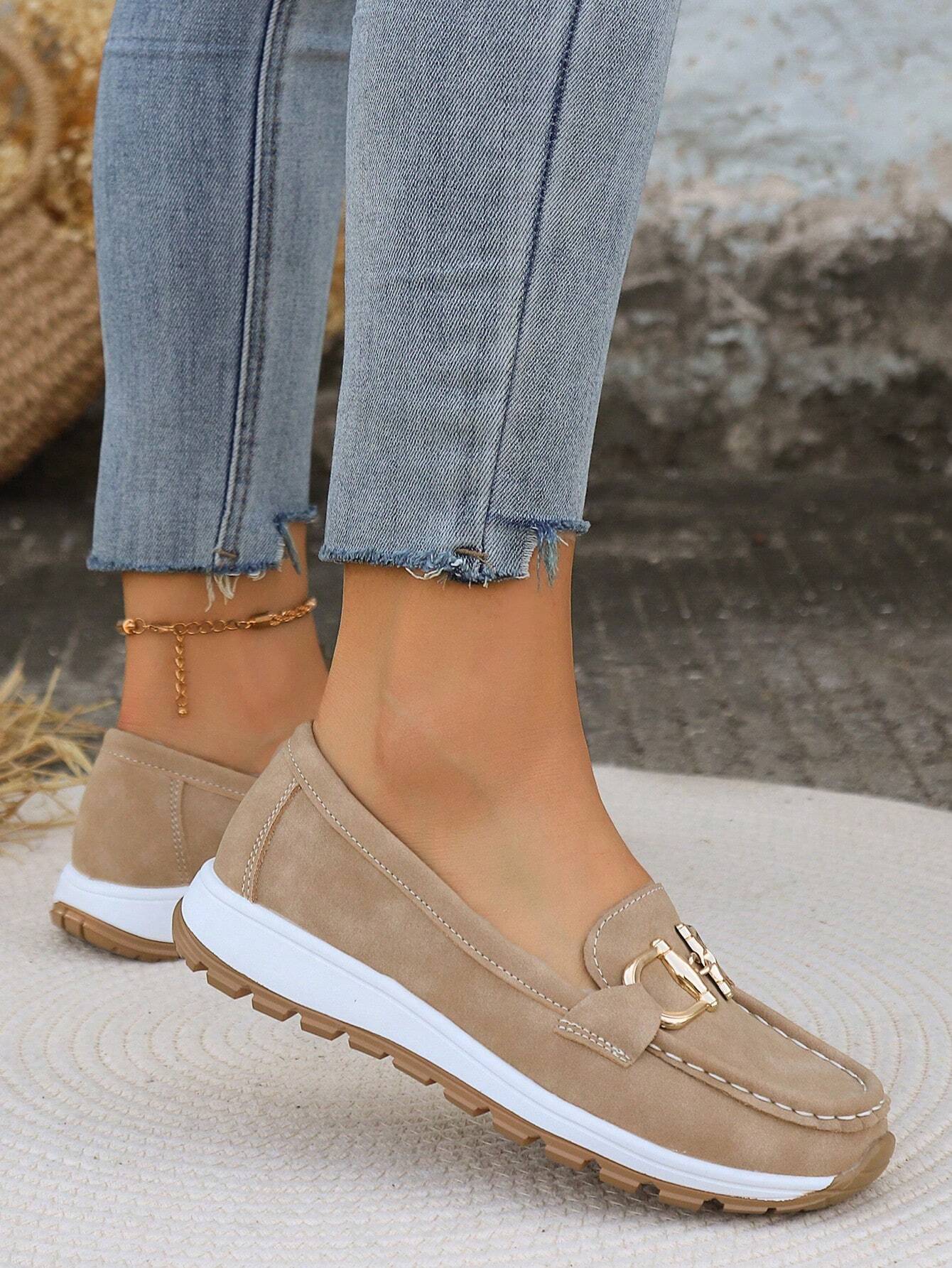 Ellie | Flat Moccasins with Buckle