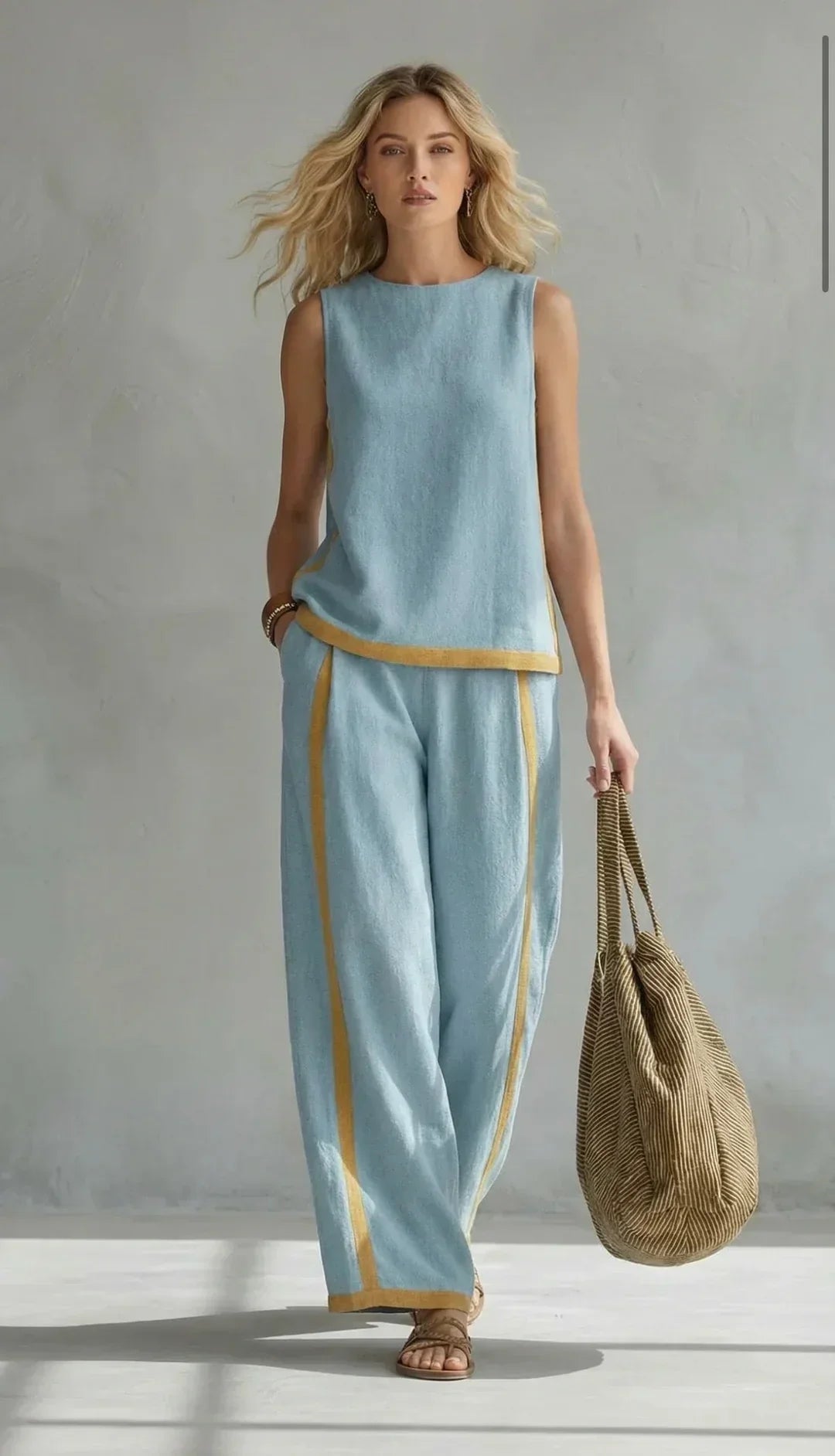 Ursula | Vest and Pants Two-Tone Set