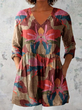 Sarah | Long V-Neck Blouse