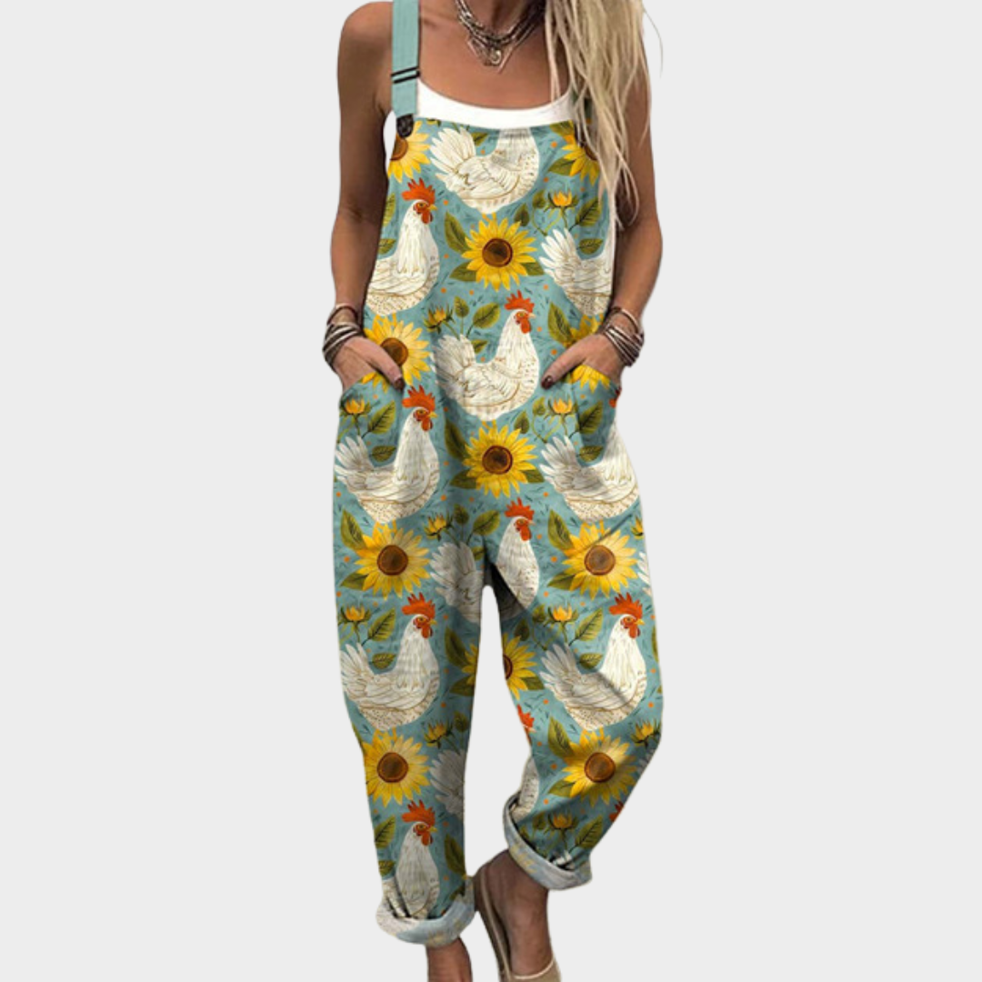 Comfortable Printed Overall | Nature Print