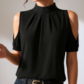 Diana | Pleated Top With Split Sleeves