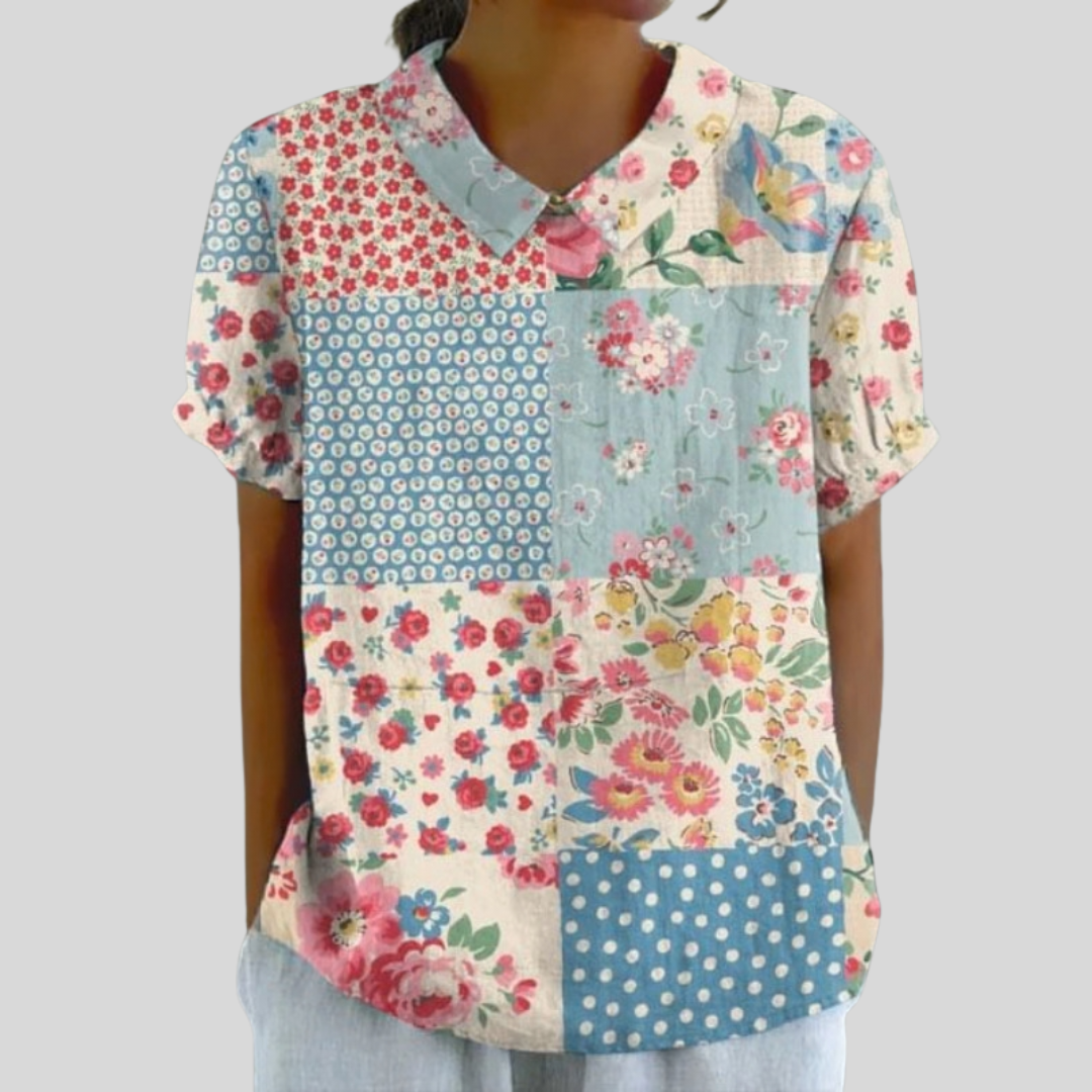 Harper | Vintage Patchwork Blouse