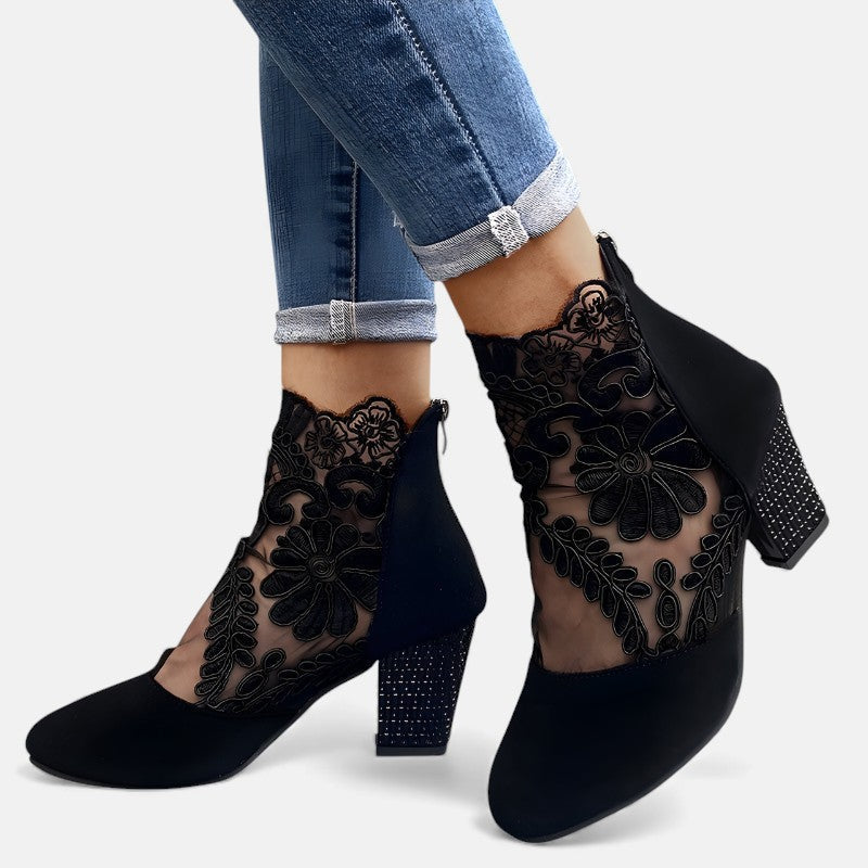 Norene | Women's Wide Width Open Toe Block Heels