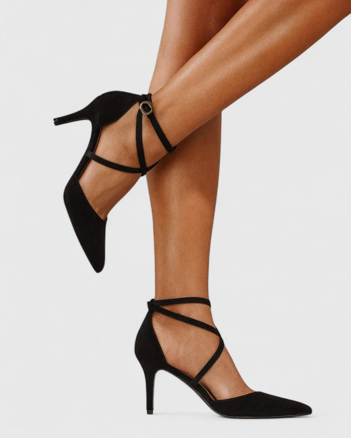 Veylah | Women's Open Toe Block Heel Pumps