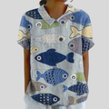 Kelsey | Nautical Print Blouse