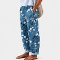 Fleur | Blue Floral Relax Pants