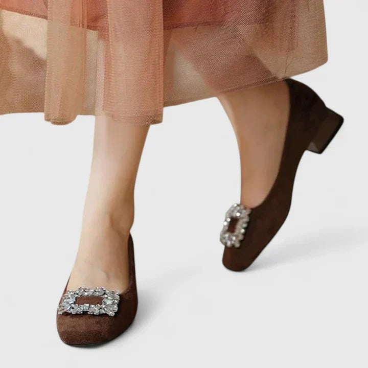 Julianyssa | Women's Cushioned Block Heel Pumps