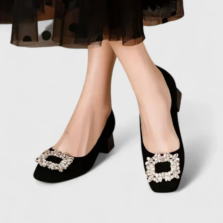 Julianyssa | Women's Cushioned Block Heel Pumps