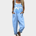 Comfortable Printed Overall | Blue