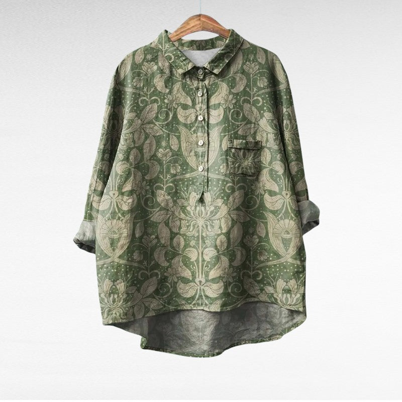 Dixie | Retro Floral Blouse