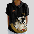 Roxanne | Black Floral Elegance Blouse