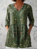 Julie | Long V-Neck Blouse