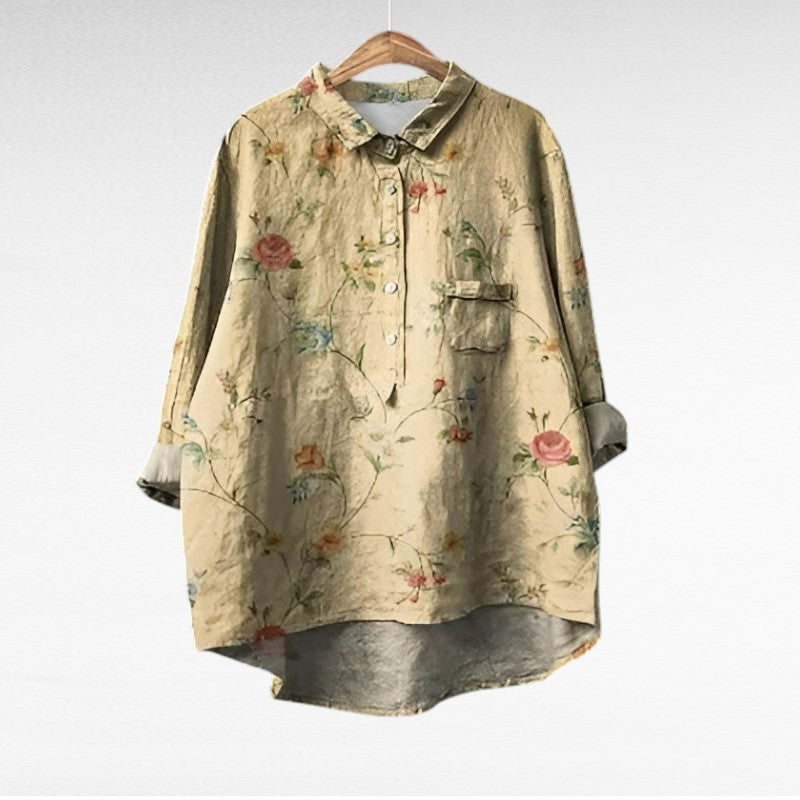 Dixie | Retro Floral Blouse