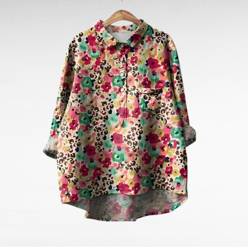 Dixie | Retro Floral Blouse
