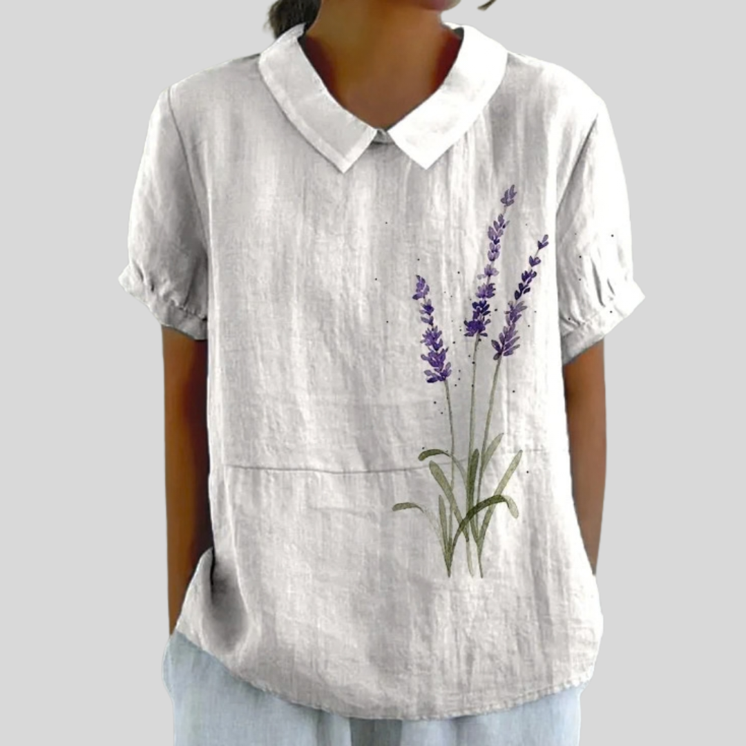 Renee | Minimalist Floral Blouse