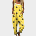 Comfortable Printed Overall | Yellow