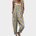 Comfortable Printed Overall | Gray