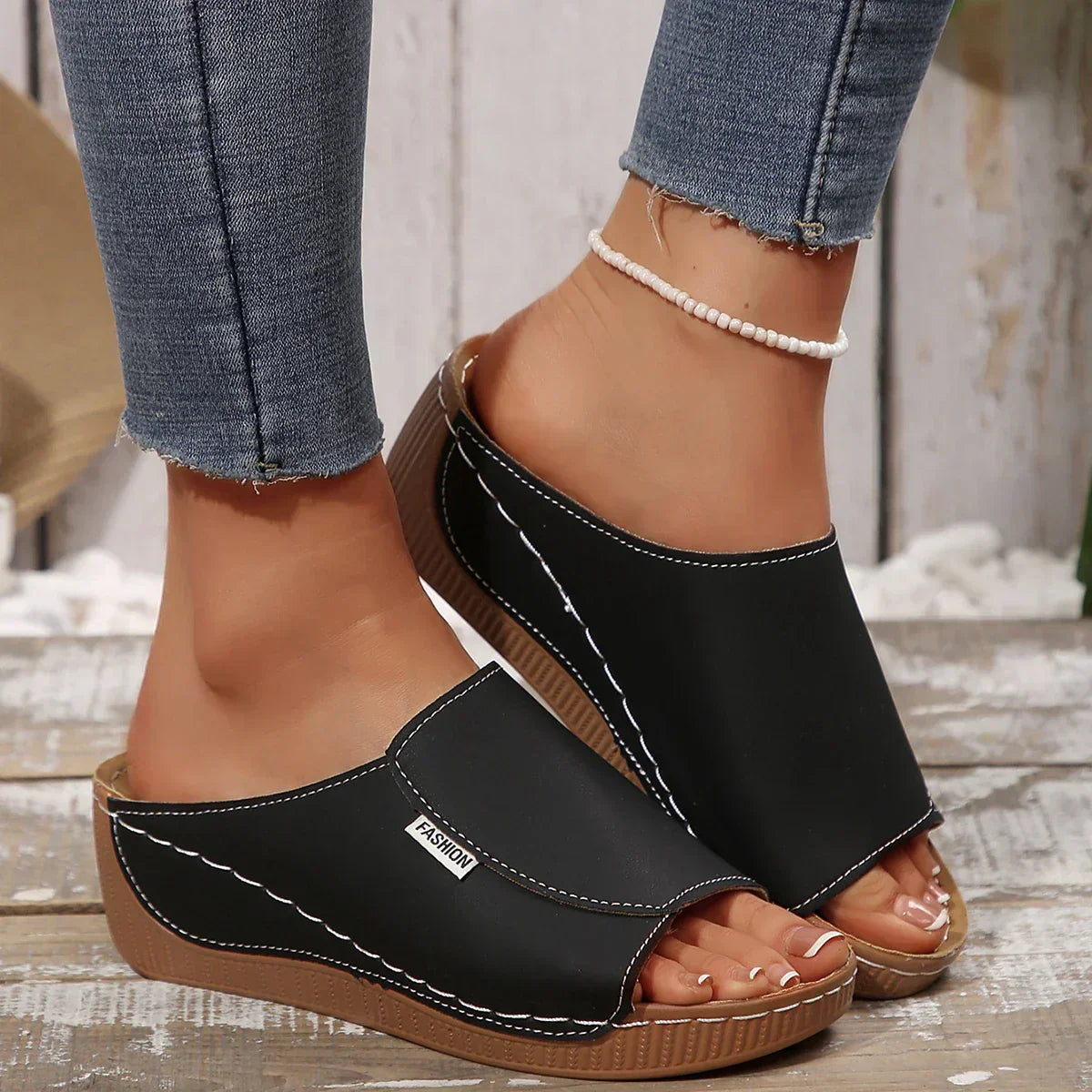 Ella | Slip-On Platform Sandals