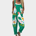 Comfortable Printed Overall | Green