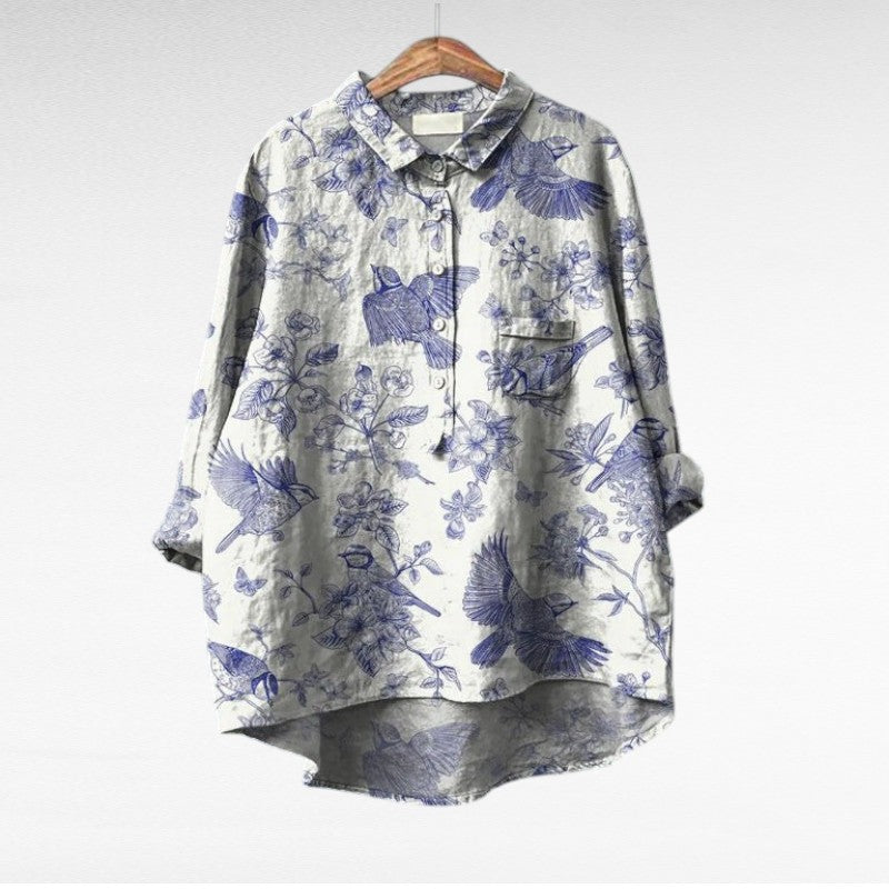 Seraphina | Artistic Floral Blouse