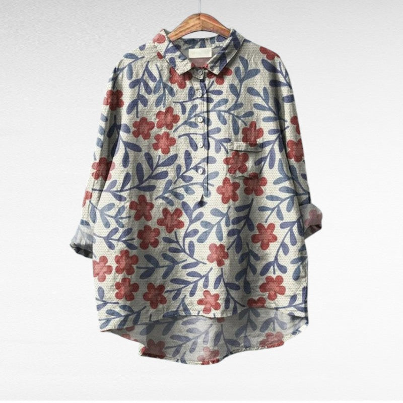 Seraphina | Artistic Floral Blouse