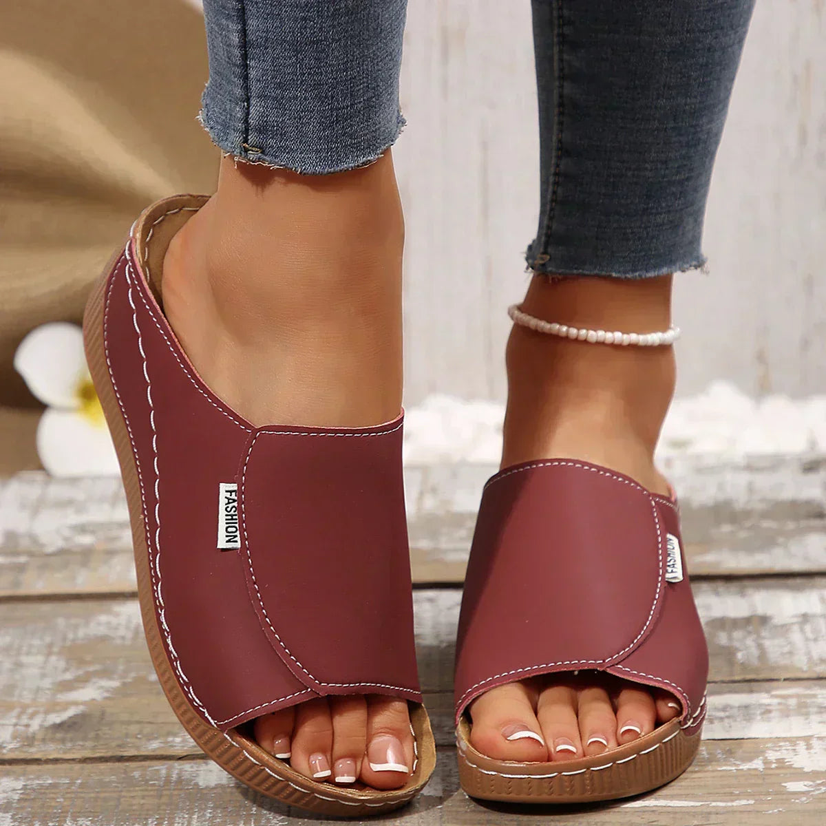 Ella | Slip-On Platform Sandals