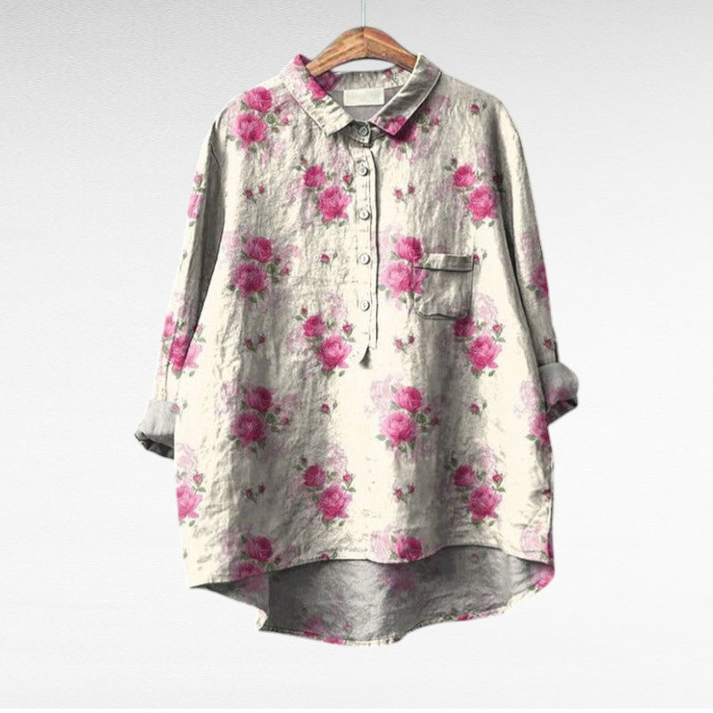Seraphina | Artistic Floral Blouse