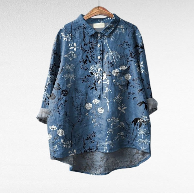 Seraphina | Artistic Floral Blouse