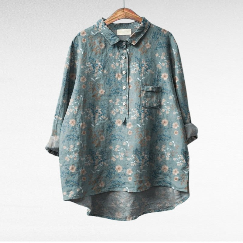 Seraphina | Artistic Floral Blouse
