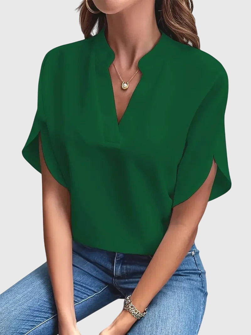 Beatrix | Soft Elegant V-Neck Blouse