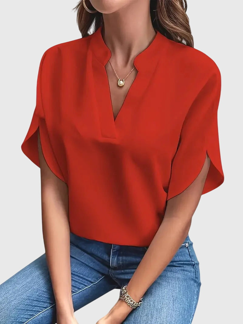 Beatrix | Soft Elegant V-Neck Blouse