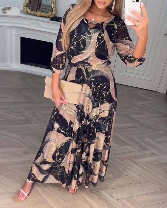 Camille | Printed Elegant Dress
