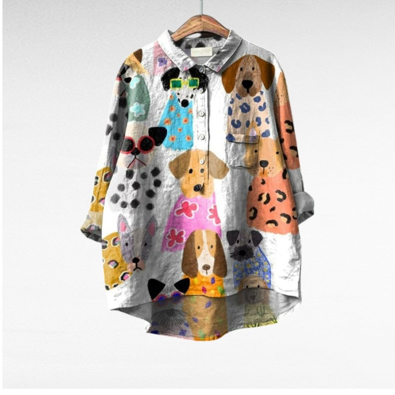 Brooke | Animal Print Blouse