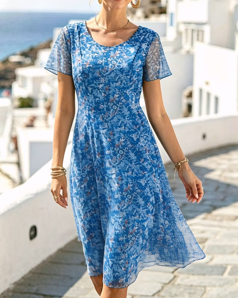 Ana | Loose Floral Midi Dress