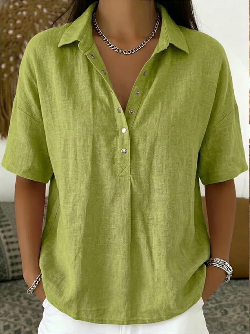 Claire | Collar Button Blouse