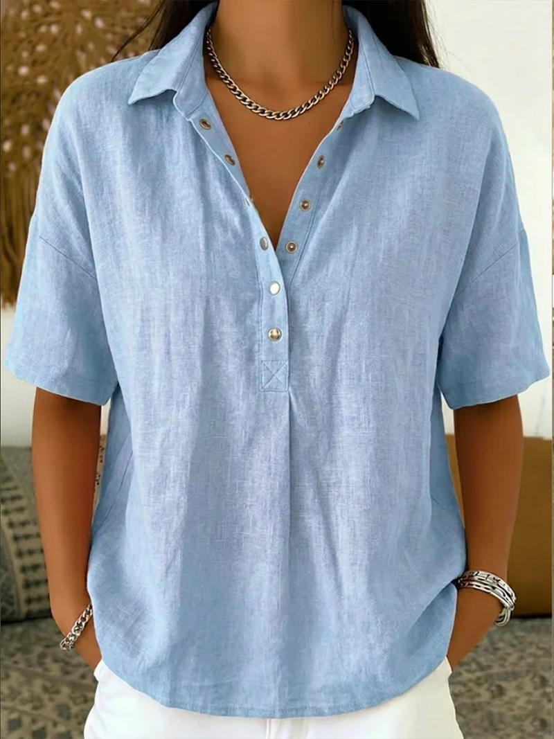 Claire | Collar Button Blouse