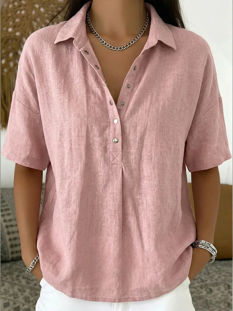 Claire | Collar Button Blouse