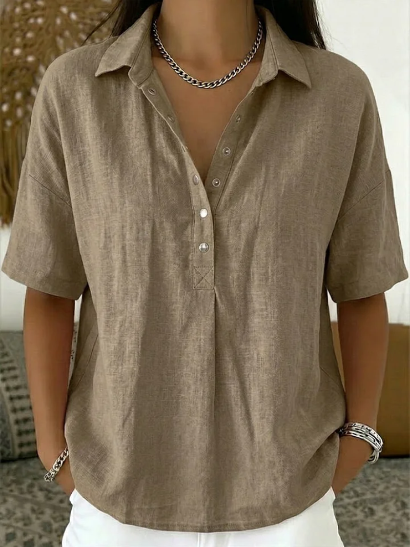 Claire | Collar Button Blouse