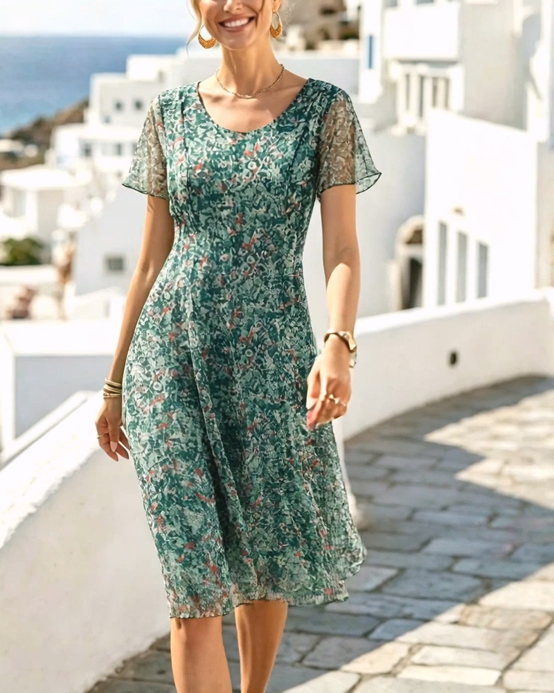 Ana | Loose Floral Midi Dress