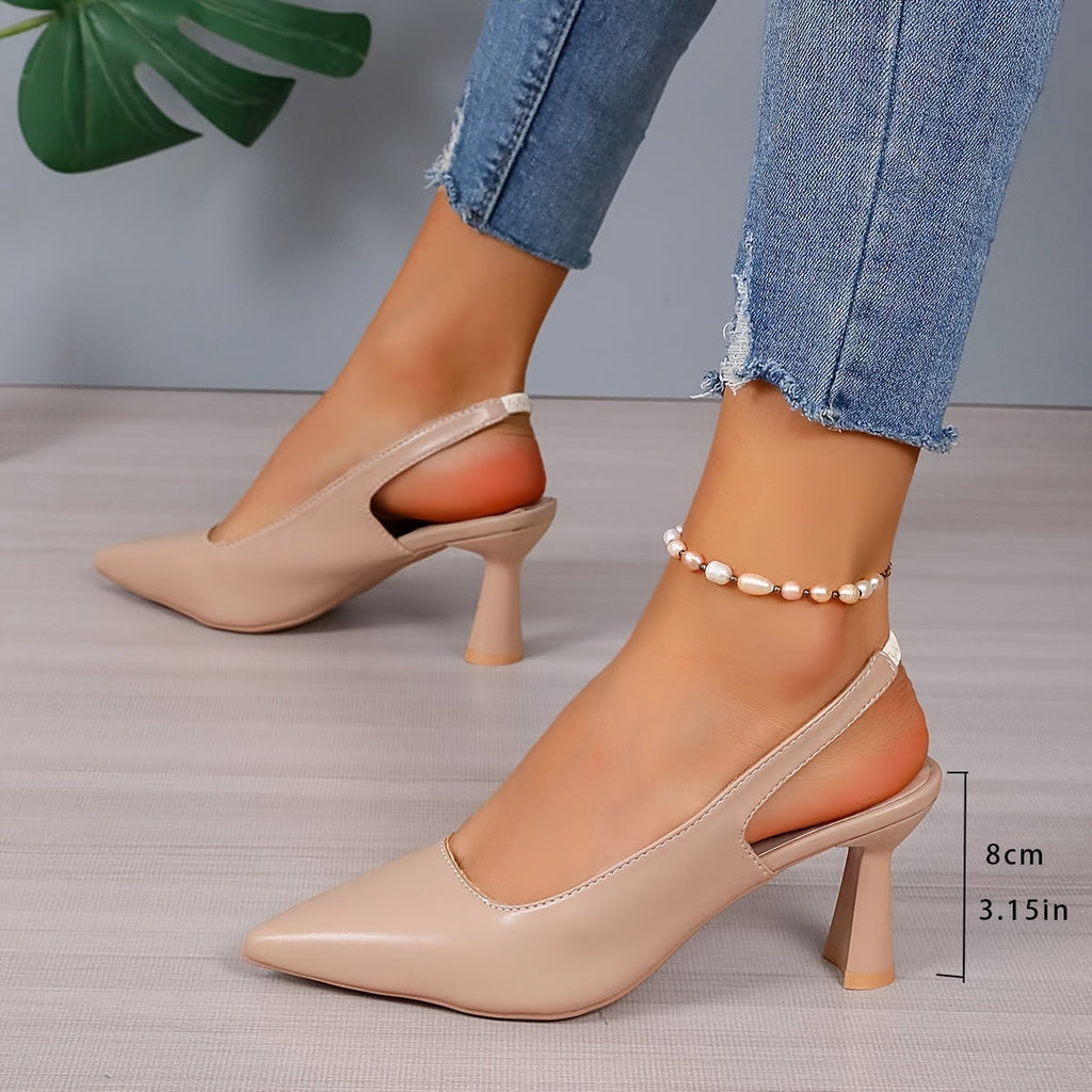 Sophia | Women's Pointed Toe Slingback Heels