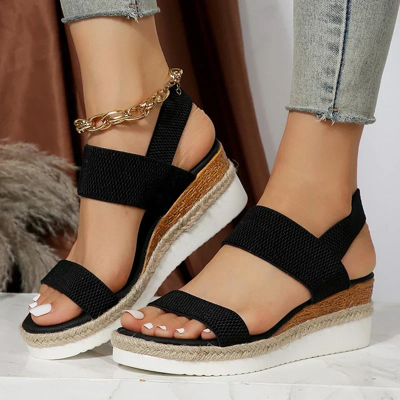Monaco | Woven Platform Sandals
